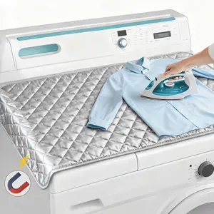1-piece magnetic ironing mat - foldable ironing mat, portable ironing board, suitable for clothing, heat-resistant, double-sided, ideal for travel, office, and student dormitories
