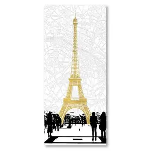 Courtside Market Paris Glam Canvas Wall Art - 24" x 48"