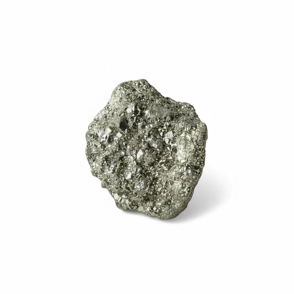Pyrite Natural Stone - Metallic Gold/Brass with Geometric Faces for Prosperity Protection Will & Confidence Grounded Ambition - Hand Selected Crystals