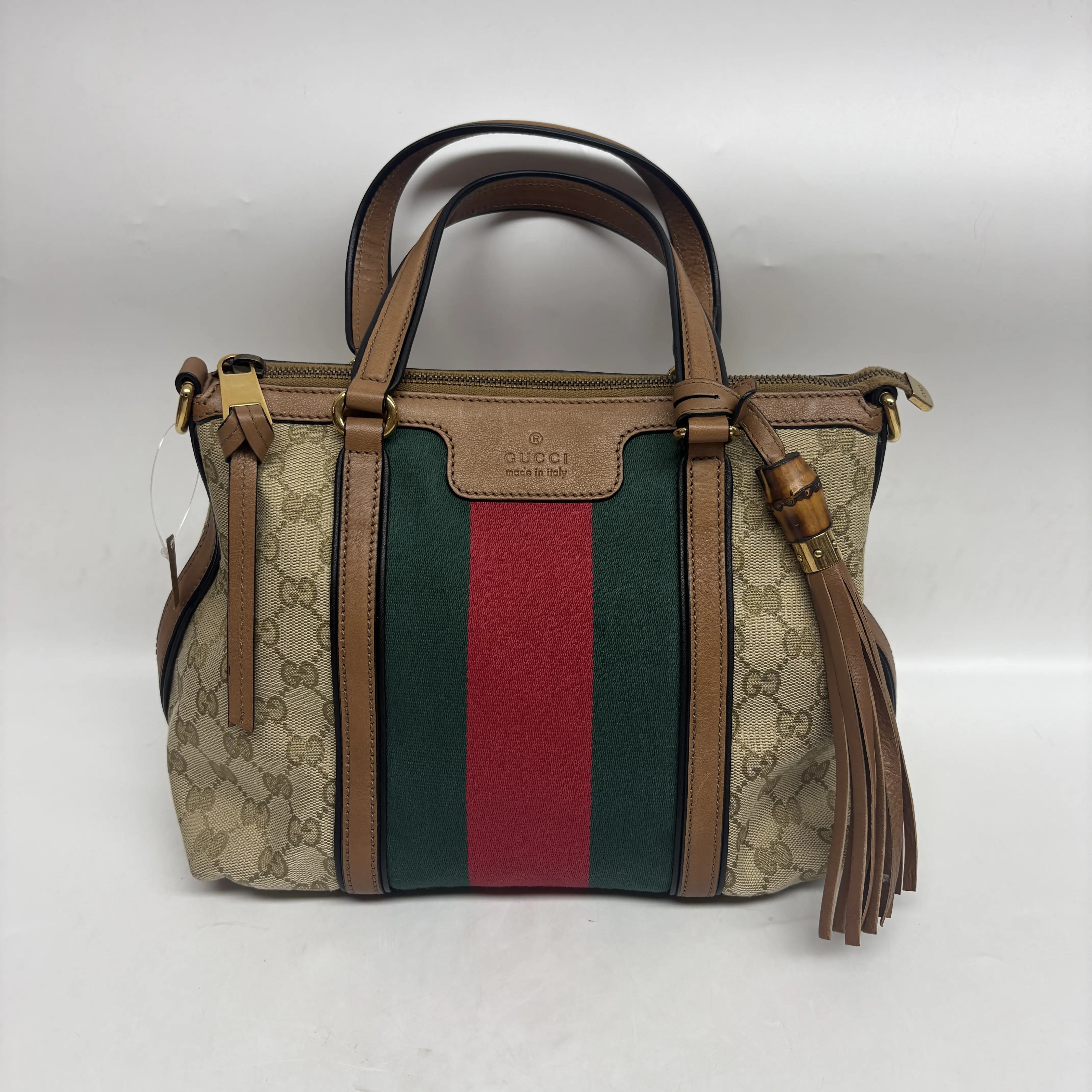 Pre-owned Canvas Crossbody Bags Gucci Brown Monogram Shoulder Bag