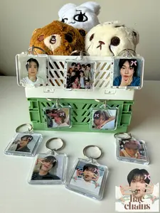 NCT 127 Kpop Charm Keychain personalized square photo frame acrylic keyring taeyong johnny yuta doyoung jaehyun jungwoo mark haechan