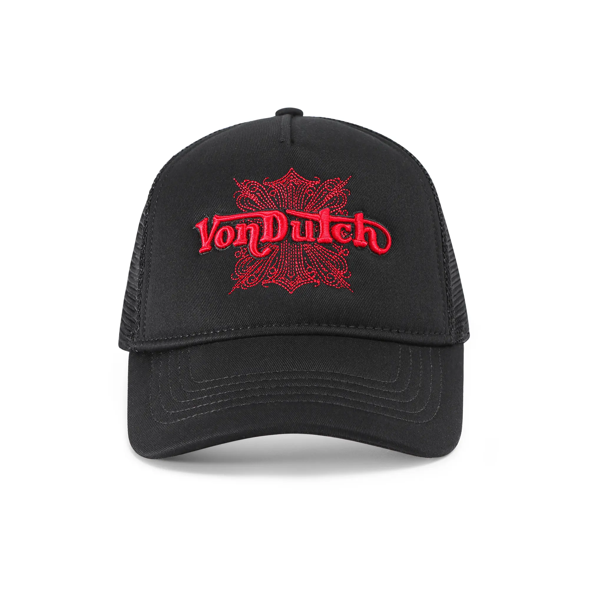 Von Dutch Foam 'Chopper' Trucker – Black and Red