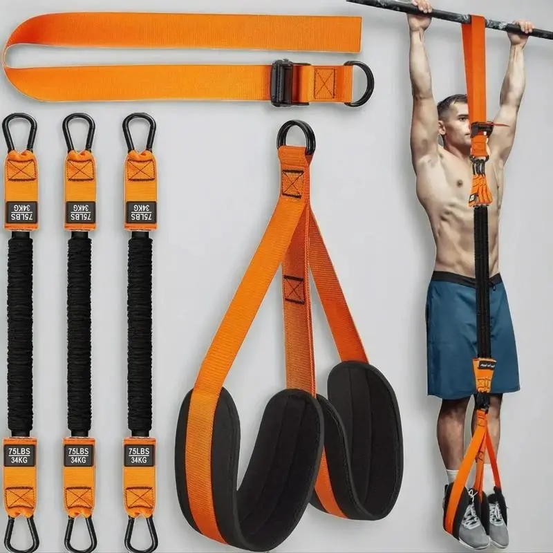 Pull Up Assist Band, 1 Set Adjustable Weight Knee  Strength Training, Strength Training Equipment for Home Gym Workout, Stretch Rope, Exercise Equipment, Fitness Equipment, Home Gym Kit 3 pieces 75lbs adjustable heavy duty Heavy Duty