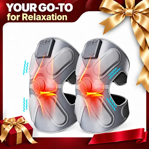 SKG Knee Massager With Heat And Vibration, Comfort Cordless Heated Knee Brace, Portable Knee Massager Device, Dual Knee Heat Pads, W3 Pro, Christmas Gift,back to school,back to school haul