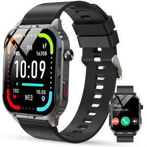 Smart Watch , H5 IP68 Waterproof Smartwatch for Women Men , Smart Watch with Bluetooth Call, Answer Make Calls , Black Posrue