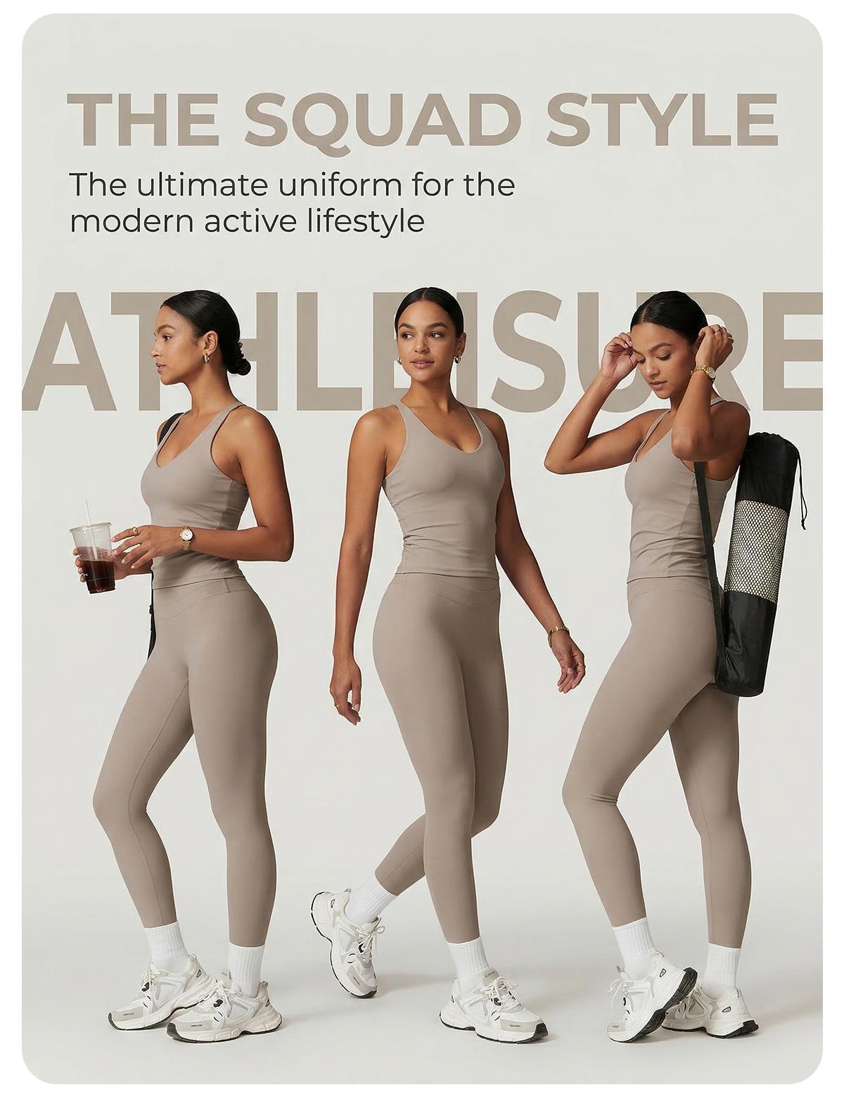 MASKERT Women's Two Piece Set Sports Tank Top & High Stretch Tight Leggings Tummy Control Workout Daily Wear Running Outfits SpringStatements