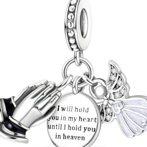 Angel Wing Design Pendant, Exquisite Trendy Pendant, Fashion Pendants, Zircon Decor Charm for Bracelet & Necklace, Fashion Accessories for Women & Girls, Trendy Fashionable Accessories