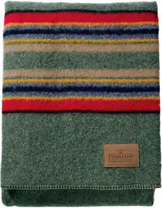 Pendelton Throw/ Green Heather