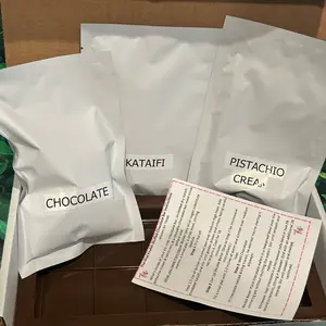 Giant DIY Dubai Chocolate Kit Snack Dessert - Katafi Pistachio Cream Chocolate - Fun Family Activity for Cozy Evenings & Group Gatherings