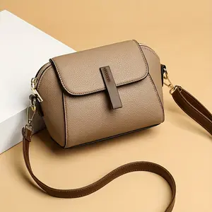 Women Mini Flap Crossbody Bag Fashion Solid Color Shoulder Bag Daily Commuter Purse Casual Lightweight Small Handbag for Girls