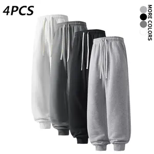 4-Pack Men's Jogger Sweatpants - Loose Fit Elastic Waist Casual Sports Pants (Optional: 4-pack or 2-pack)