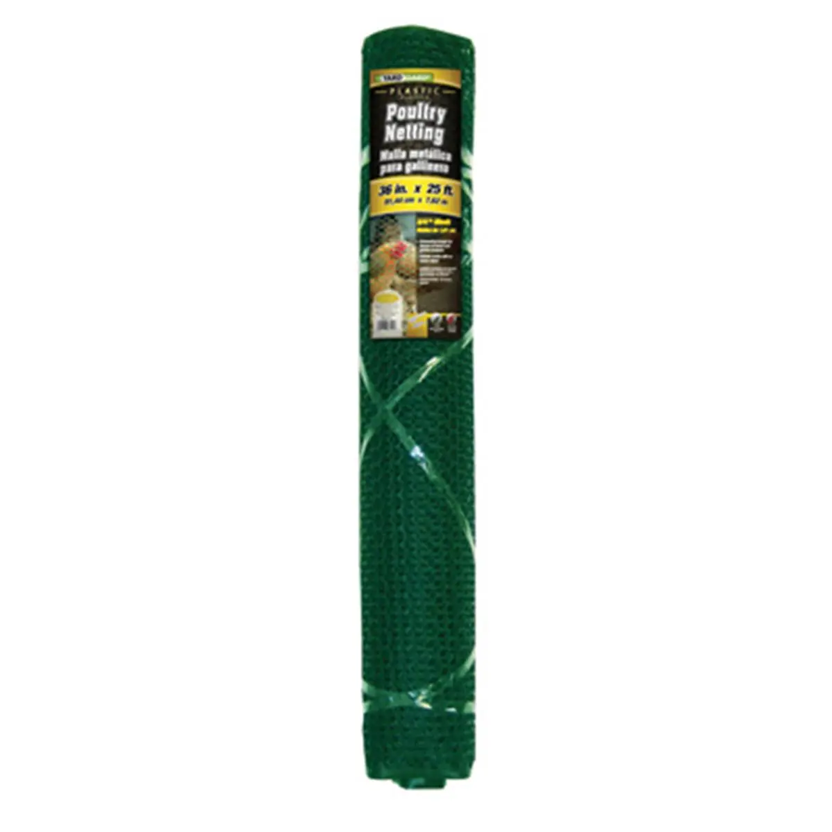Midwest Air 889240A 3 x 25 ft. PVC Poultry Netting- Black- 0.75 in. Mesh