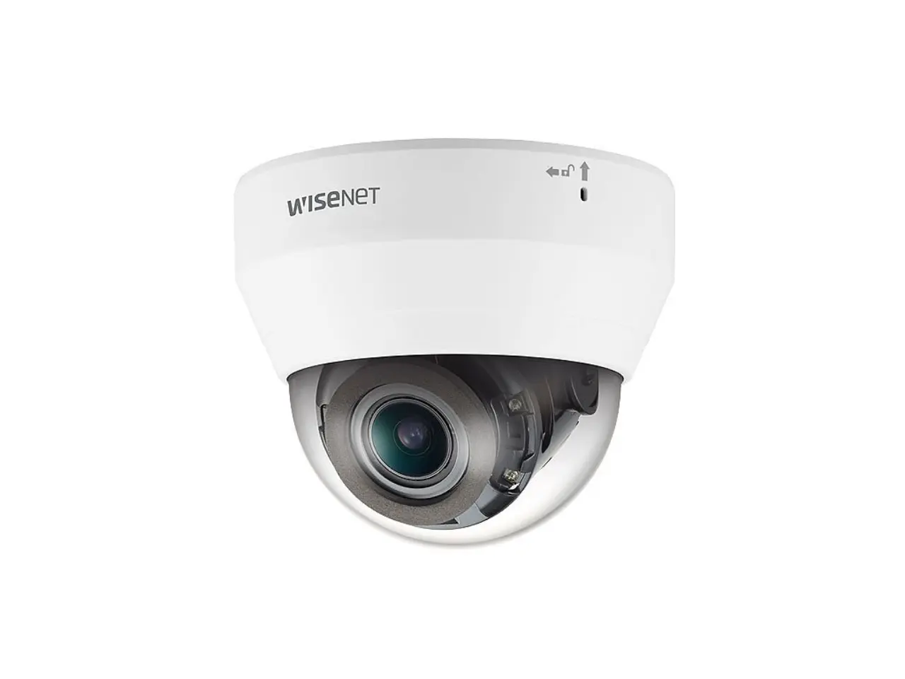 Wisenet QND-7082R 4 Megapixel Indoor Network Camera - Color - Dome - White - 65.62 ft Infrared Night Vision - H.265M, H.265H, H.264M, H.264H, MJPEG, H.265