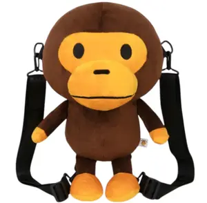 Bape Baby Milo XL Plush Backpack Brown