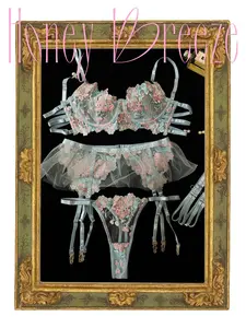Floral  Dreams - Romance 5 piece lingerie set - Honey Breeze Lingerie