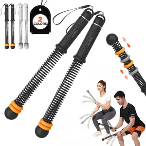 AerVital Cordless Battle Ropes 2PCS for Home Gym, Cordless Training Rope Fitness Equipment for Men & Women, Weighted Workout Ropes for HIIT, No-Jump Full-Body Exercise, Portable Exercise Battle Rope, Indoor & Outdoor Workouts, Available in Gray or Black