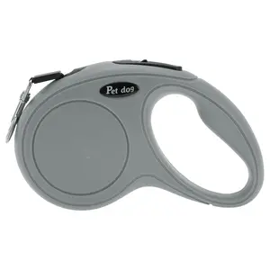 VOCOSTE Retractable Pet Leash Classic Dog Leash for Pet 118.11" Gray 1 Pc