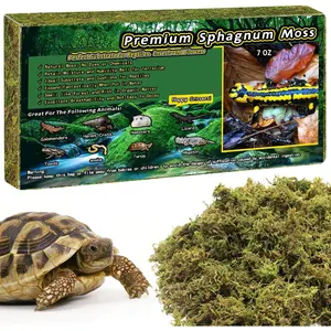 7 OZ Premium Sphagnum Moss for Reptiles- 10QT Natural Live Moss Reptile Moss Bedding for Terrarium, Hatching, Forest Sphagnum Moss Reptile Substrate for Snakes, Gecko, Turtles, Frogs, Leopard SPHAGNUM MOSS SUBSTRATE FOR REPTILES