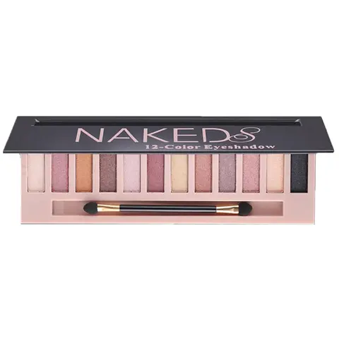 12 Color Makeup Nude Colors Eyeshadow Palette Natural Nude Matte Shimmer Glitter Pigment Eye Shadow Pallete Set Waterproof Smokey Cosmetic