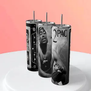 2pac 20oz tumbler, Tupac, hip hop, rap, 90s tumbler WITHOUT STRAW