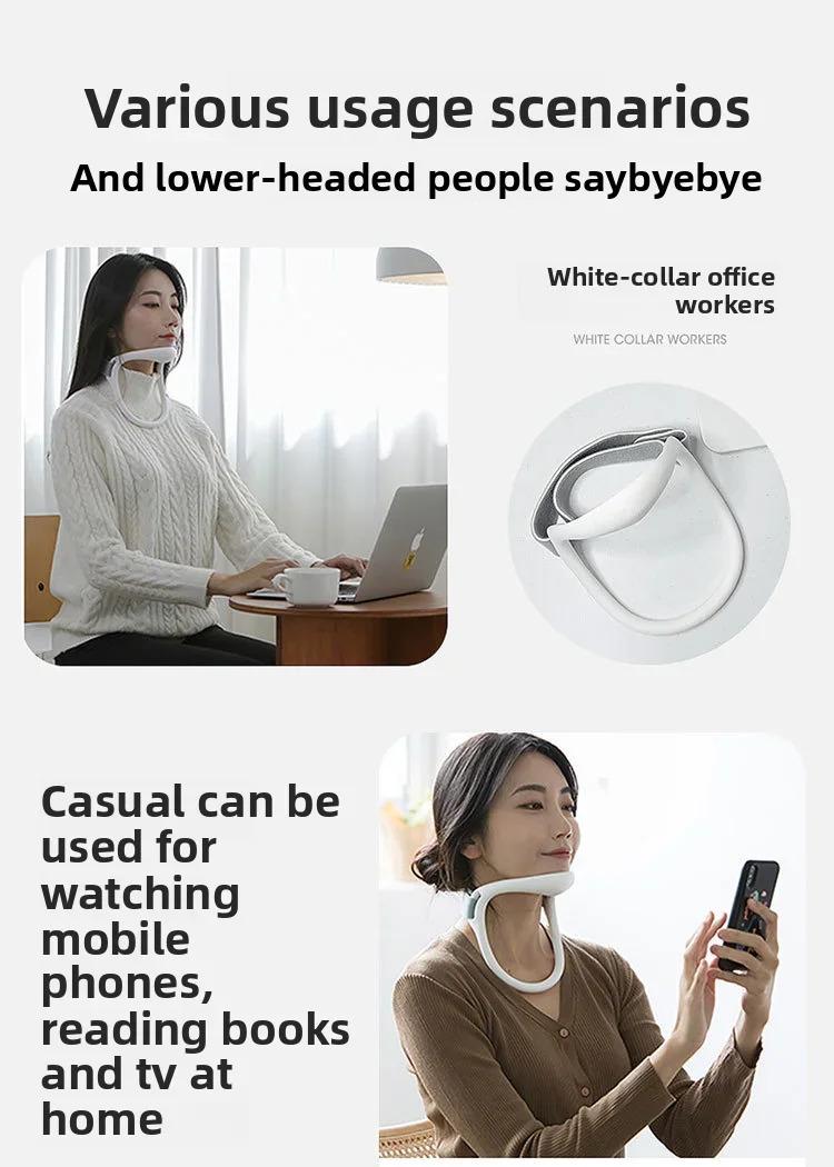 Adjustable Cervical Collar Neck Support Brace for Forward Head Posture Long Sitting Position Corrector Traction Device Comfortable Pain Relief Rehabilitation Robot Gloves Hand Hemiplegia Ergonomic Stroke Training Electric Exerciser Finger and Intensity