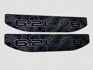 2019-2026 GMC Sierra 1500 6.2L V8 Topography Fender Emblem Inserts