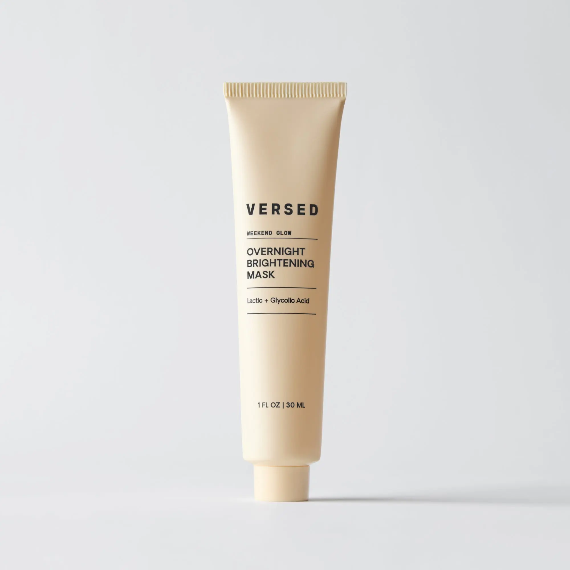 Versed Weekend Glow Overnight Brightening Mask – Overnight Exfoliating & Illuminating AHA Face Mask with Lactic Acid, Glycolic Acid & Vitamin A – Hydrating Brightness Boost Treatment for Smoother, Radiant Skin