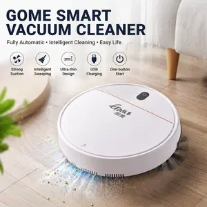 GOME Smart Robot Vacuum Cleaner – Fully Automatic, USB Charging, Intelligent Sweeping, Ultra-Thin Design for Home Cleaning