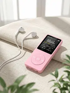 Bluetooth-compatible MP3 Music Player with Lossless Audio, Ultra-thin Portable FM Radio Walkman-Style MP3 Player for Students and Sports