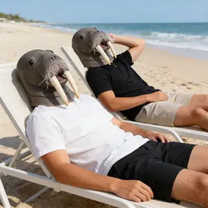 Walrus mask, adult latex animal headgear, Halloween cosplay costumes for marine creatures, party props, ocean themed parties&fun pranks  cosplay Party Prop  Halloween Mask