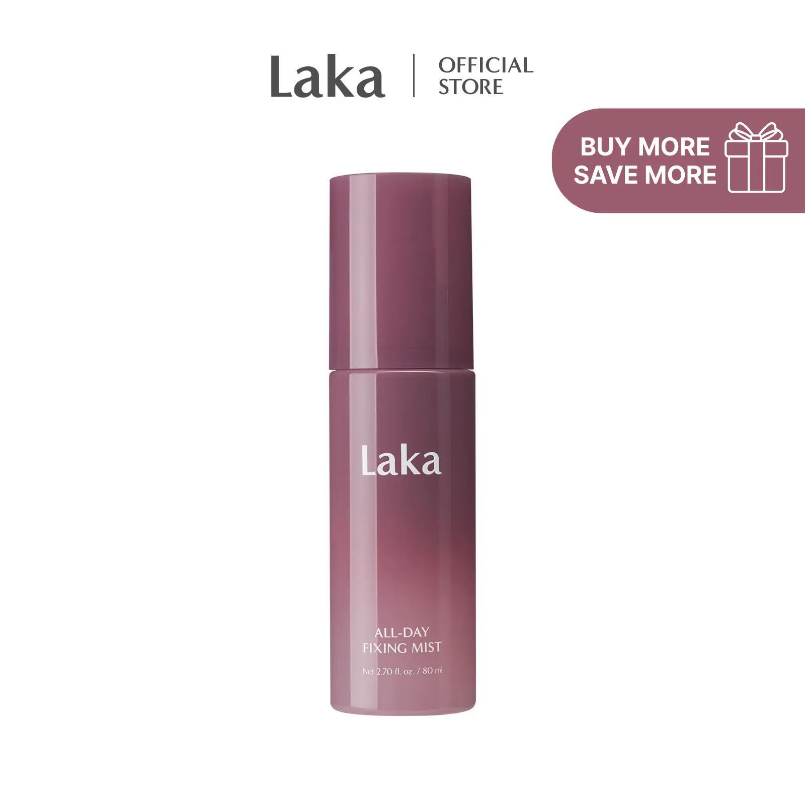 [Laka] All-Day Fixing Mist — 24HR Triple-Proof Hold Setting Spray, Skincare-Infused & Lightweight
