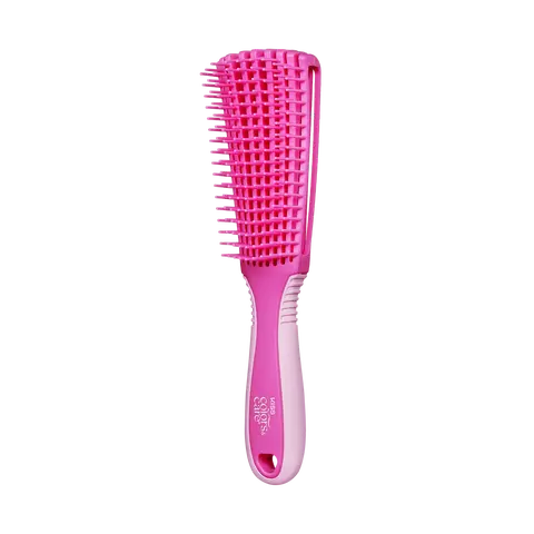 Kiss Colors & Care Glide & Define Non-Slip Detangling Brush | 9 Rows, Detangling Brush, Curl Brush