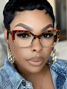 High-Quality Trendy Unisex Fashion Glasses, Casual Square Frame Eyewear, All-Season Essential Accessory, Comfortable Daily Wear, Stylish Square Frames