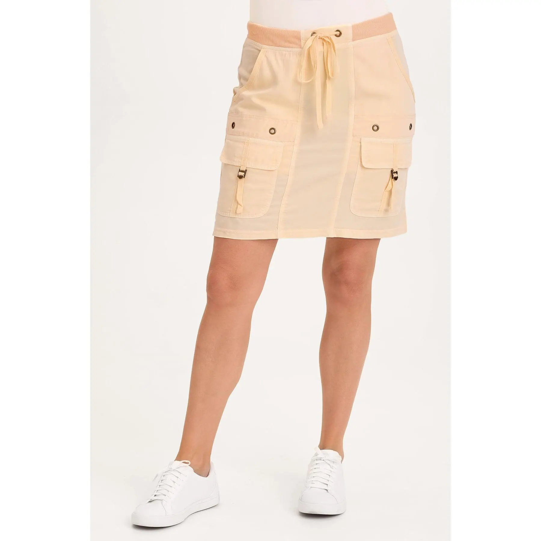 Leto Twill Cargo Mini Skirt
