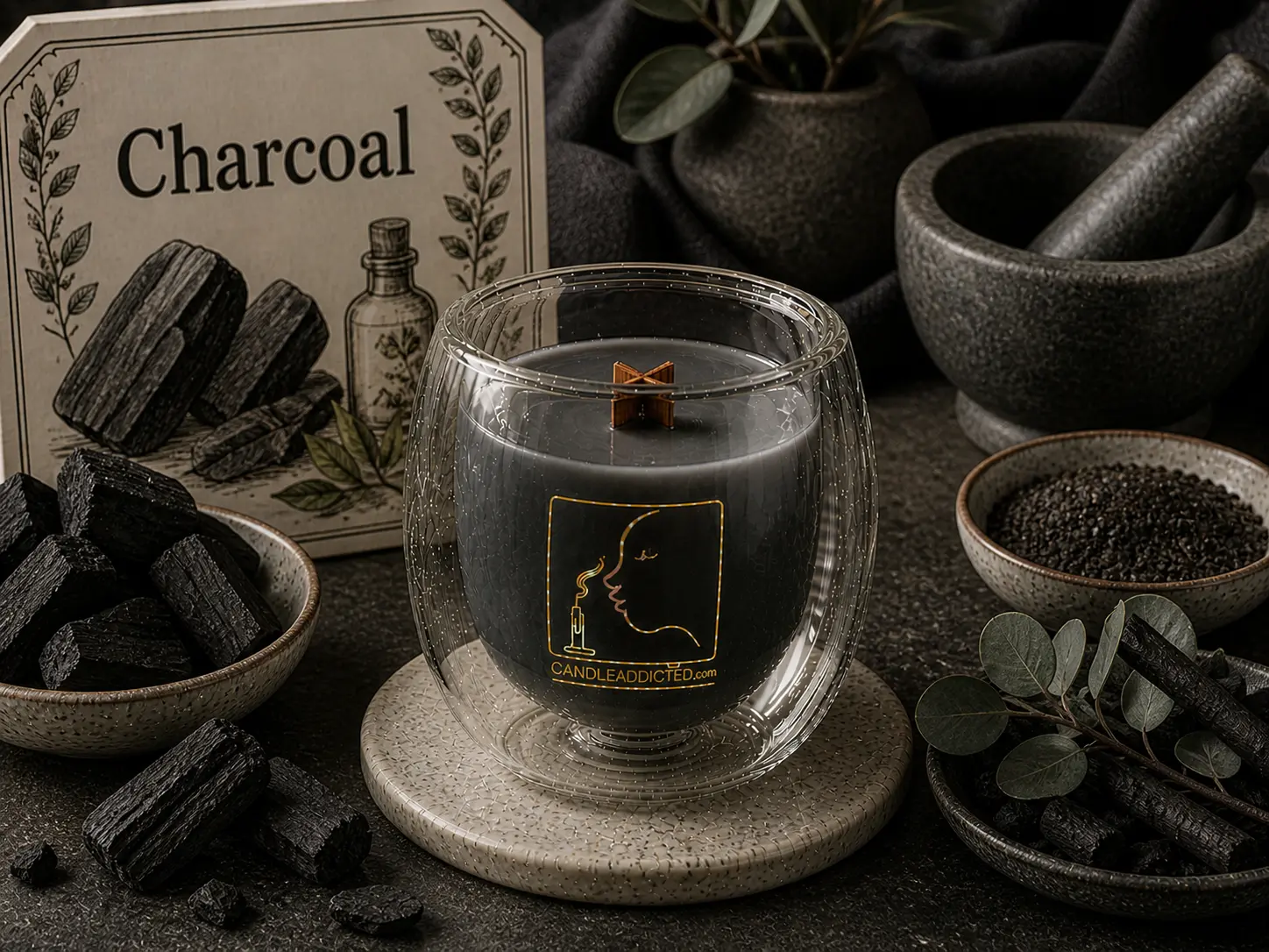 Charcoal | Luxury Soy Candle | Candle Addicted
