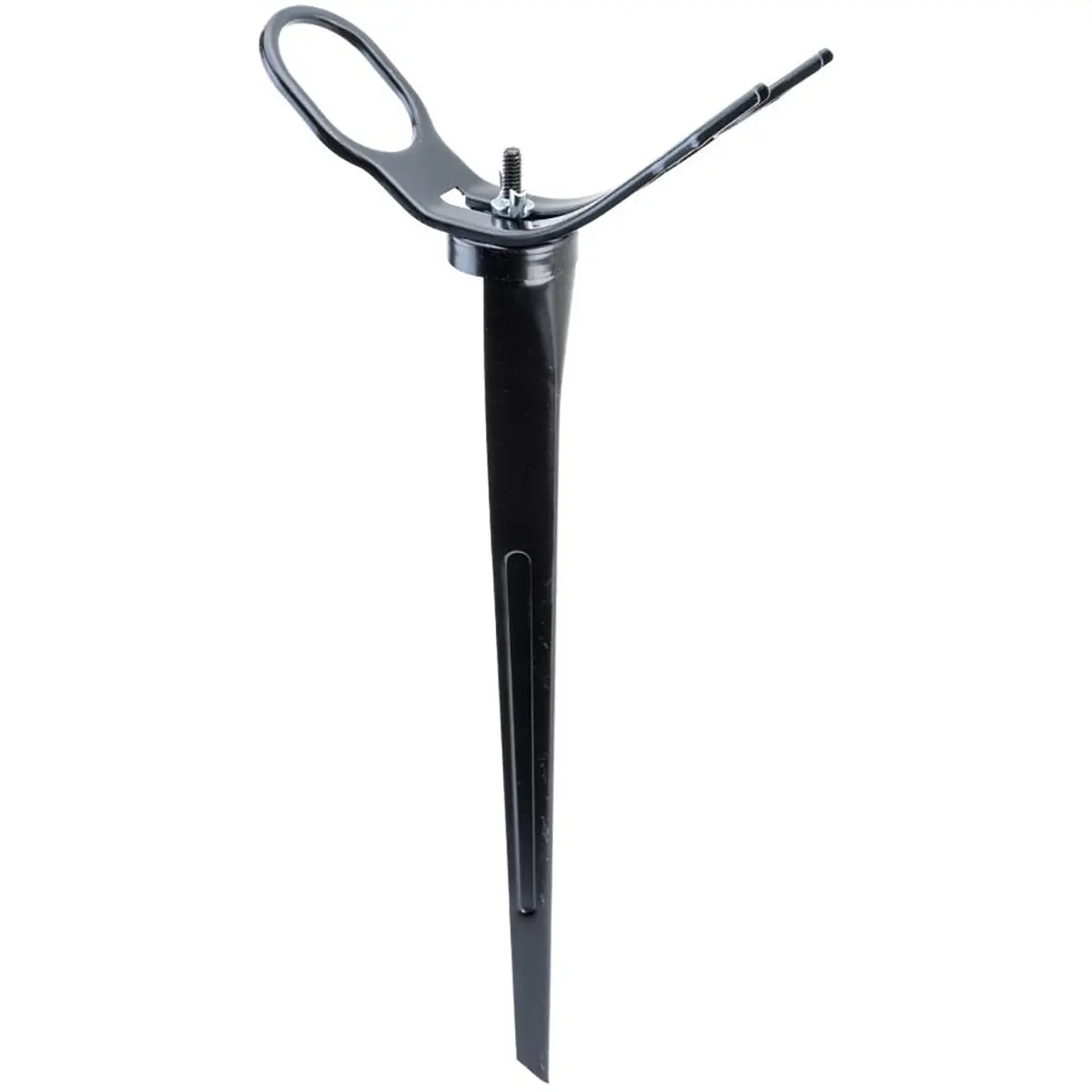 Eagle Claw Coated Metal Sand Spike Fishing Rods Holder - 15-in Height, Adjustable Top, Holds Rods for Bass, Redfish, Freshwater & Saltwater Bank Fishing Equipment
