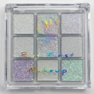 New Packaging Cotton Candy Duochrome Mini Palm Size Eyeshadow Plus Highlighter Compact Easy to Carry Palette.
