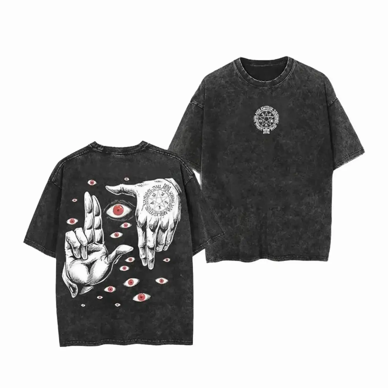 Alucard Hellsing Vampire Ver.2 Anime Washed Heavyweight Cotton T-shirt,Gift For Anime Fan&Anime Lover,Cosplay VBK