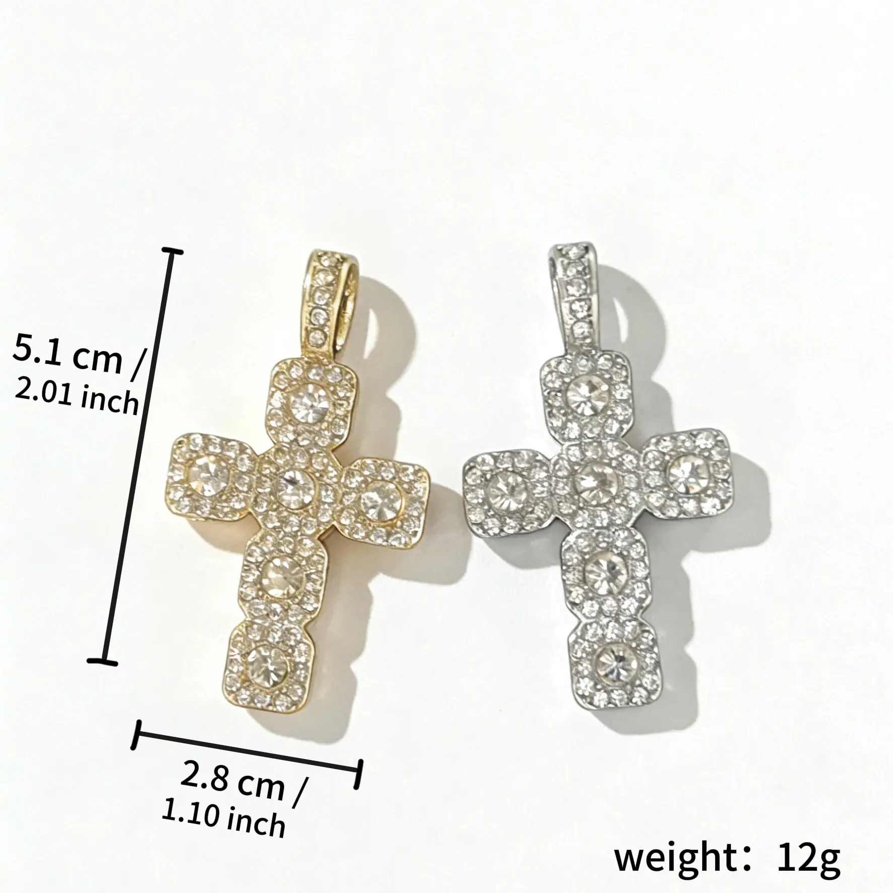 Cross Pendant Necklace, , Punk Style Cubic Zirconia Accessory with Stainless Steel Twisted Tennis And Rope Chain, Iced Sparkling Statement Ornament Suitable for Daily Wear And Gifting for Men, Women And Husband Cross Pendant Necklace, , Punk Style Cubic Zirconia Accessory with Stainless Steel Twisted Tennis And Rope Chain, Iced Sparkling Statement Ornament Suitable for Daily Wear And Gifting for Men, Women And Husband