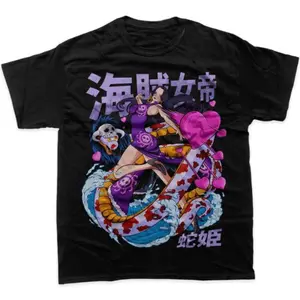 Boa Hancock Shirt, Anime Shirt, Graphic Tee- Unisex Menswear & Womenswear - Streetwear Tops - Casual Cotton Crewneck Shortsleeve Tshirt