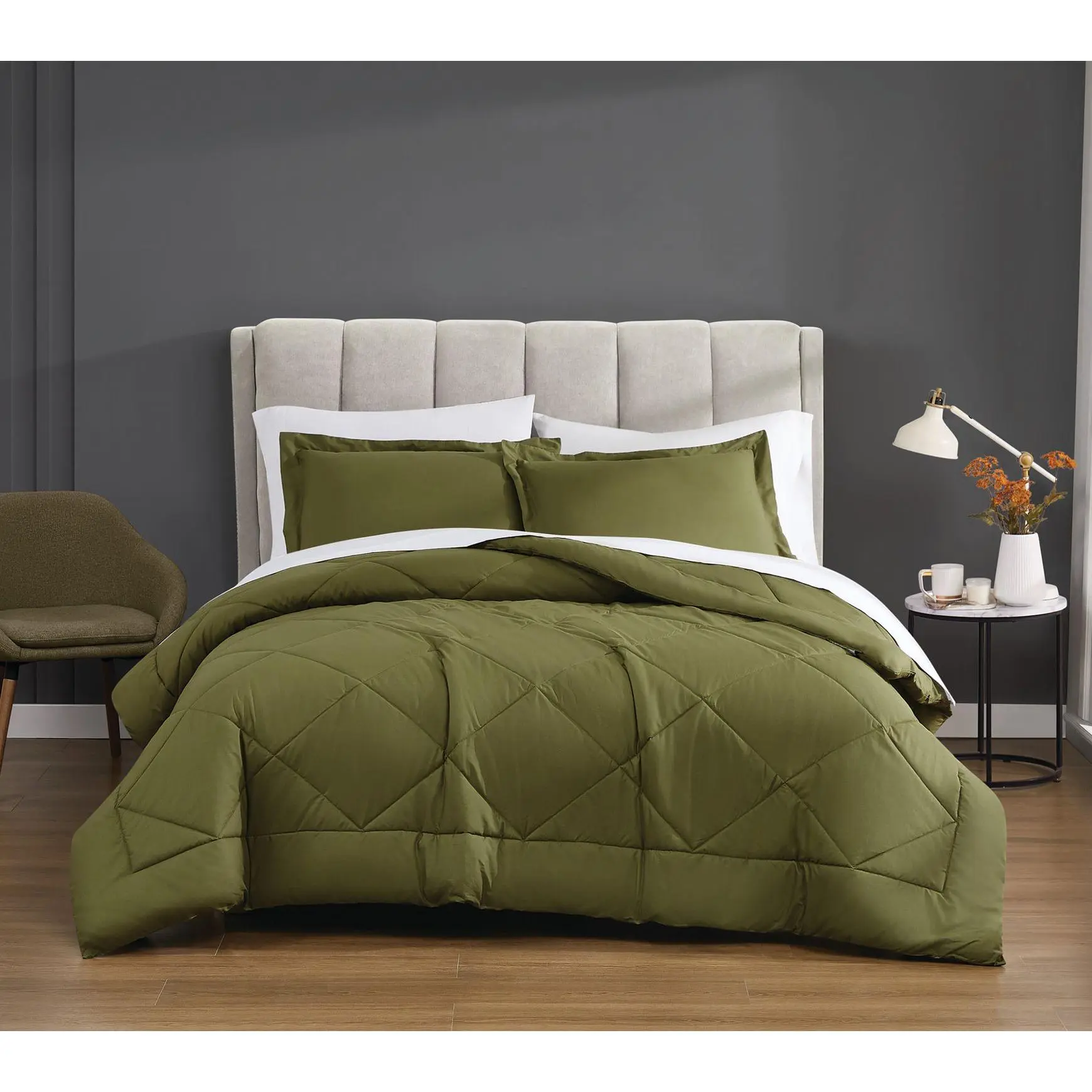 Cannon Solid Percale King 3-Piece Comforter Set Cannon Solid Percale King 3-Piece Comforter Set