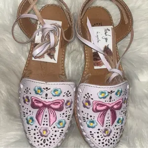 Coquette Lace Up Huaraches For Women