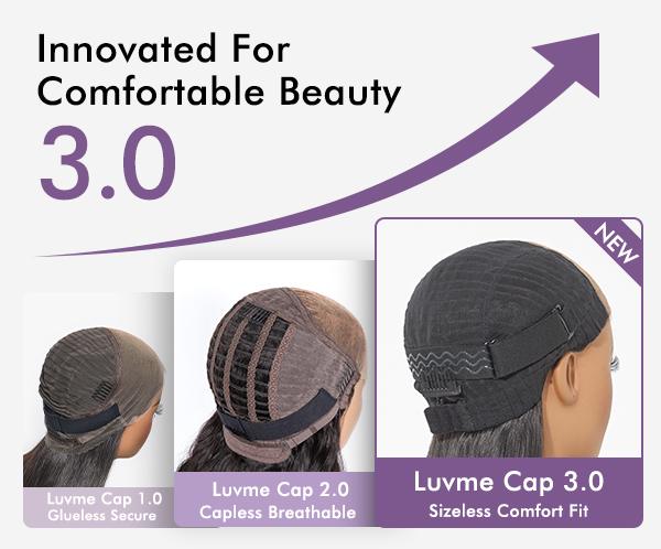 Luvme All Day Comfort Wig Glueless 7x6 Closure Pre Plucked Pre Bleached Pre Cut HD Lace Loose Body Wave Long Wig  Ready To Go