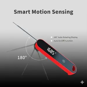 Pro-Grade Digital Meat Thermometer for Cooking - High Precision Instant Read Probe for Steak & Turkey - IP66 Waterproof & Calibrated for Perfect Doneness