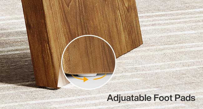 LITTLE TREE Solid Wood End Table for Living Room, Narrow Small Side Table with 2-Tier Storage, Farmhouse Bedside Nightstand for Bedroom, Small Places