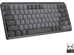Logitech MX Mechanical Mini Wireless Illuminated Keyboard, Clicky Switches, Backlit, Bluetooth, USB-C, macOS, Windows, Linux, iOS, Android, Graphite Logitech MX Mechanical Mini Wireless Illuminated Keyboard, Clicky Switches, Backlit, Bluetooth, USB-C, macOS, Windows, Linux, iOS, Android, Graphite