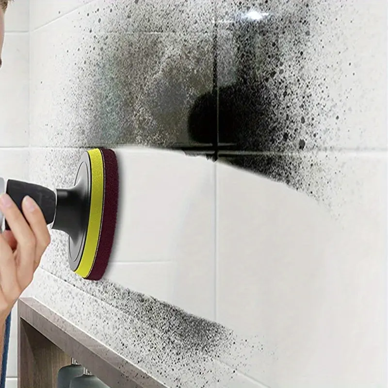Upgrade Your Cleaning Routine With This 8-Piece Drill Power Brush Tile Scrubber Kit!