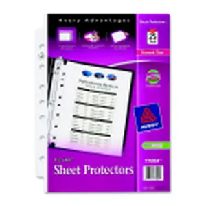 Avery 8.5 x 5.5 in. Polypropylene Durable Heavy Weight Sheet Protector - Clear, Pack 25