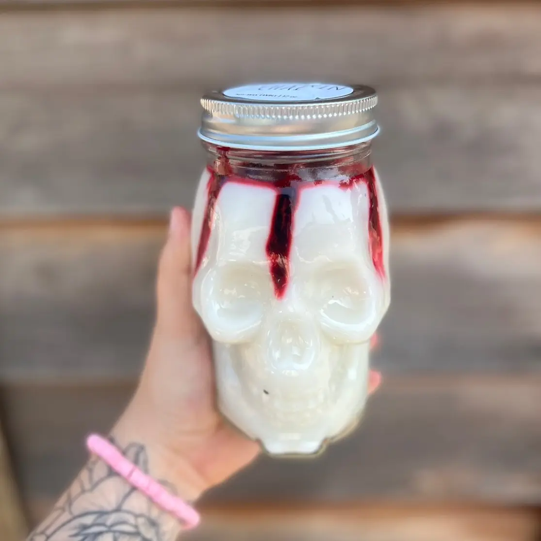 Bloody Skull Candle + Halloween Candle Bloody Skull Candle + Halloween Candle