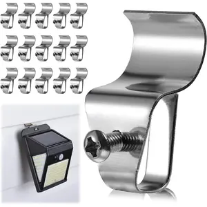 Vinyl Siding Clips Hooks No-Hole Needed Outdoor Siding Screws Hanger for Mounting  Camera, Artwork, Address Plaques, Pictures, Shelf, Mailbox, Wreath, Solar  Lights (15 Pack)